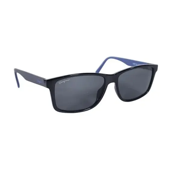 Salvatore Ferragamo Mens Rectangle Designer Sunglasses Black  display picture 3